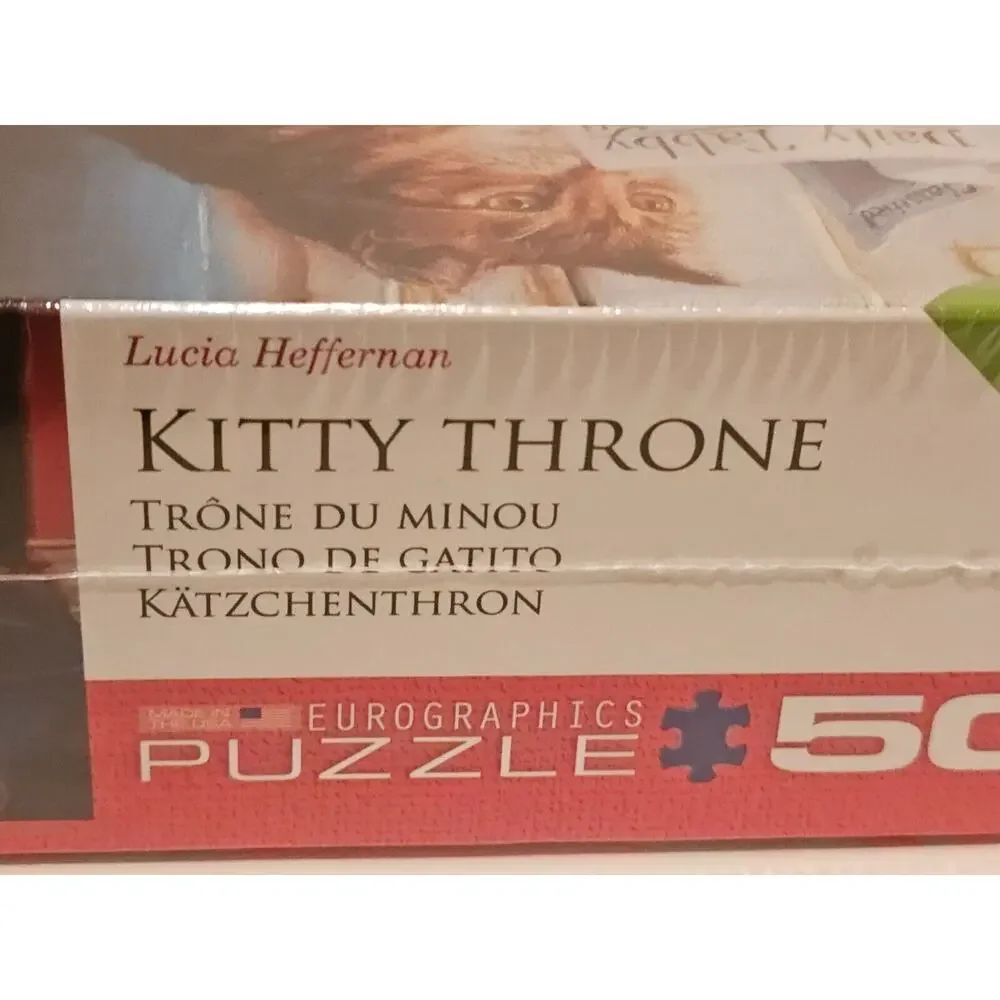 Eurographics Kitty Throne 500 Large Piece Jigsaw Puzzle SEALED
